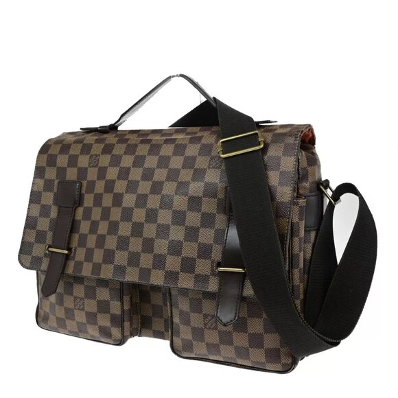 LOUIS VUITTON Broadway Satchel Shoulder Bag Damier Ebene Leather N42270 62YF092